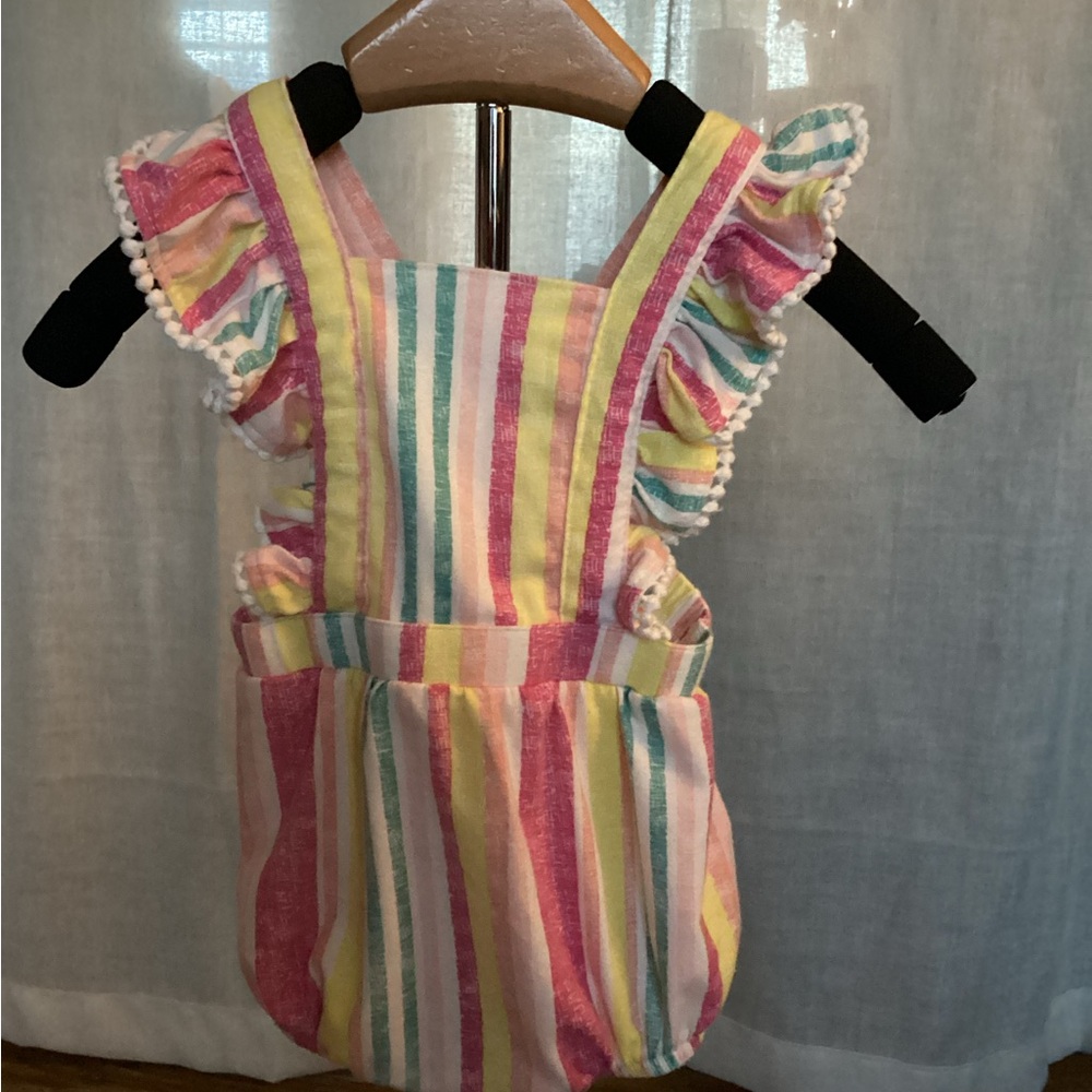 Colorful Striped Baby Romper